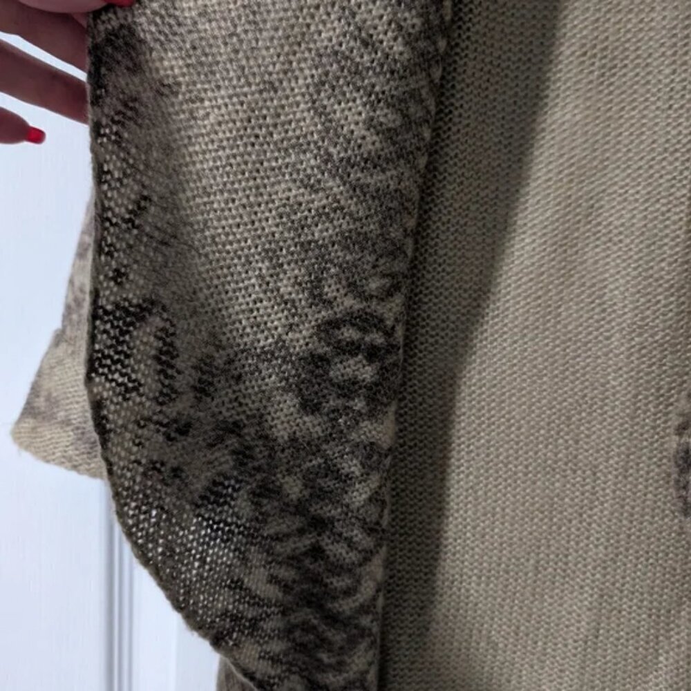 Wooden Ships | Knit Open Cardigan In Python Print - Picture 6 of 8